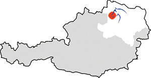 Österreich Karte mit Logo